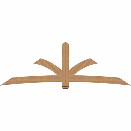 Ekena Millwork Davenport Timber Gable Bracket, Western Red Cedar, 108"W x 36"H x 3 1/2"D x 5 1/2"F, 8/12 Pitch GBW108X36X0406DAV00SWR